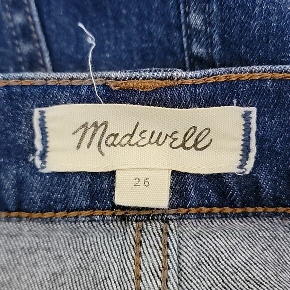 Madewell Stretch Denim Straight Mini Skirt Step-Hem Edition 26 - Picture 14 of 16